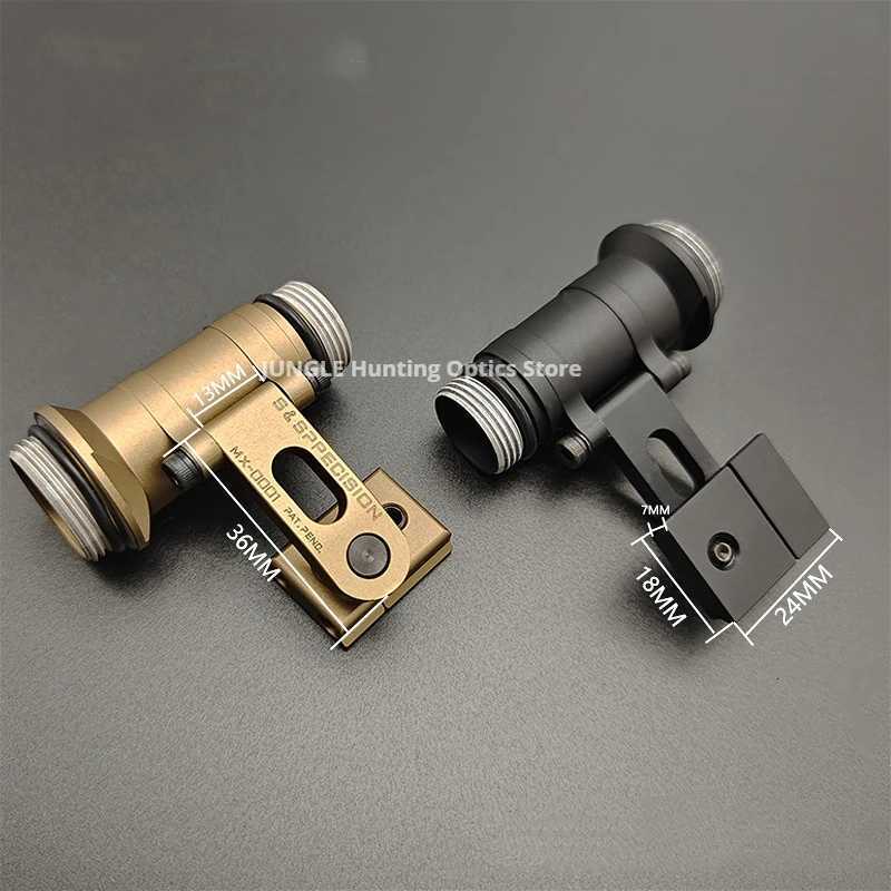 Tactical M-AX SF Helmet Mount Rotating SS MAX Bracket For M-AX CAG Helmet Rail Scout Light M300 M600 Flashlight Base R250728