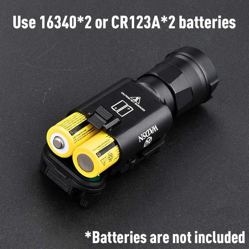 WADSN X300UH-A XH35 X300 Flashlight New Upgraded White LED Pistol Light Fast Helmet Spotlight Outdoor Hunting Lamp Switch Camp R250728