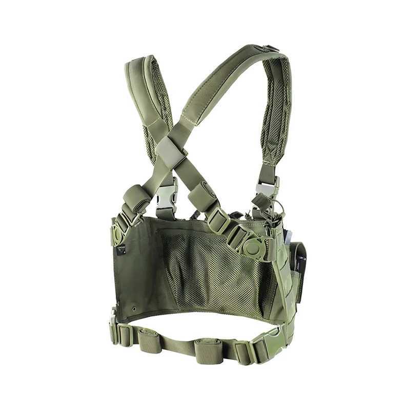 Outdoor Tactical Traning Molle System Light Weight Vest Chest Hanging Protective Gear Z250728
