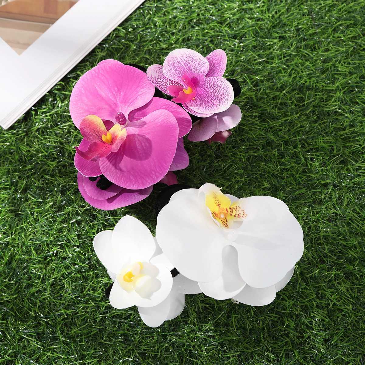 awaytr Simulated Flowers Hair Clips Rhododendron Crab Claw Ponytail Barrette Girl Shark Clip Hair Accessories Valentine Headwear Z250729