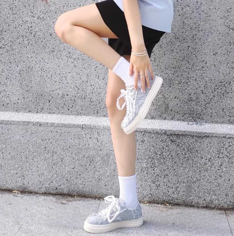 Jifffly Canvas Shoes for Men & Women - Breathable Low Top Sneakers with Distressed Aesthetic Design