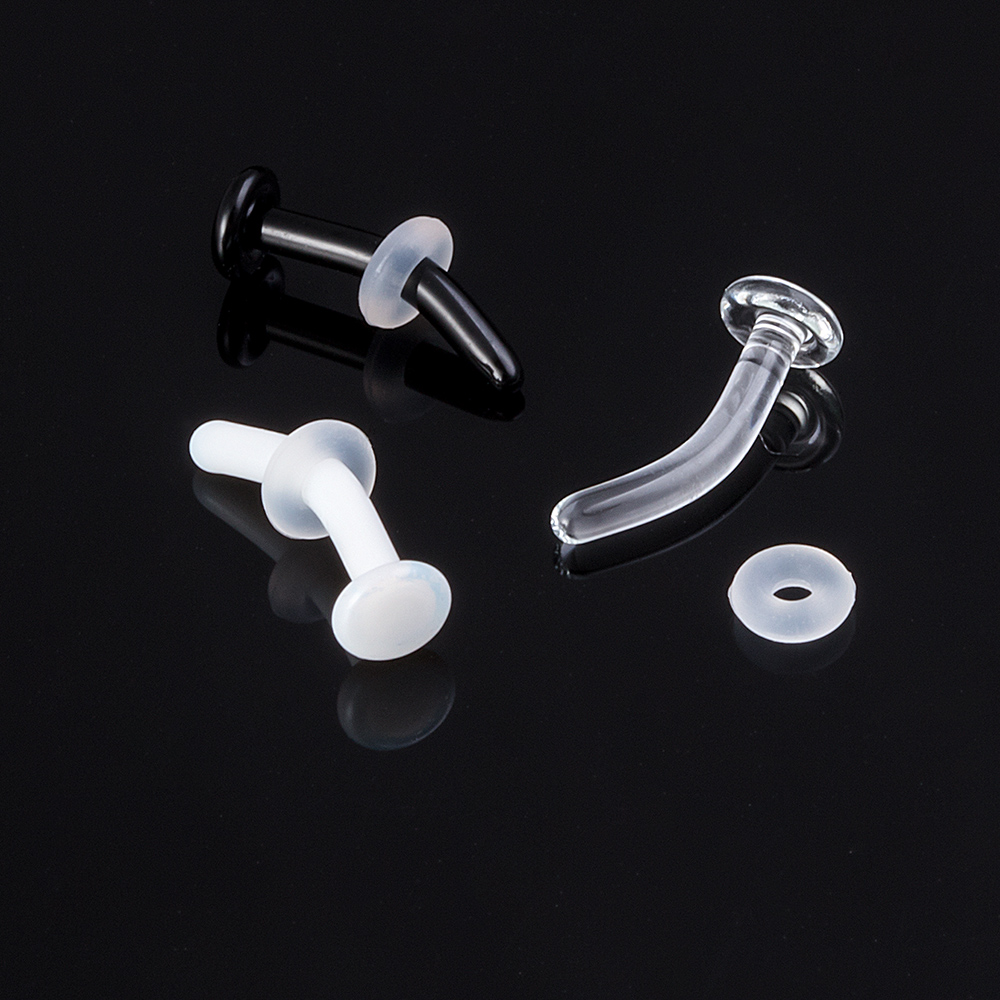 Glass curved rod eyebrow nail ear bone nail human body perforation wearing nourishing hole environmentally friendly anti allergic replacement puncture