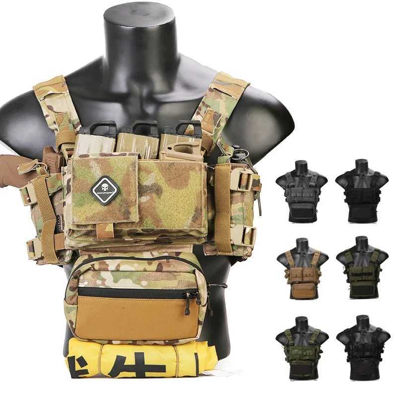 Emersongear Tactical MK3 Chest Rig Vest Fight Modular Adjustable Hunting For Plate Carrier w/ 556 762 Mag Pouch Nylon EM2961 Z250728