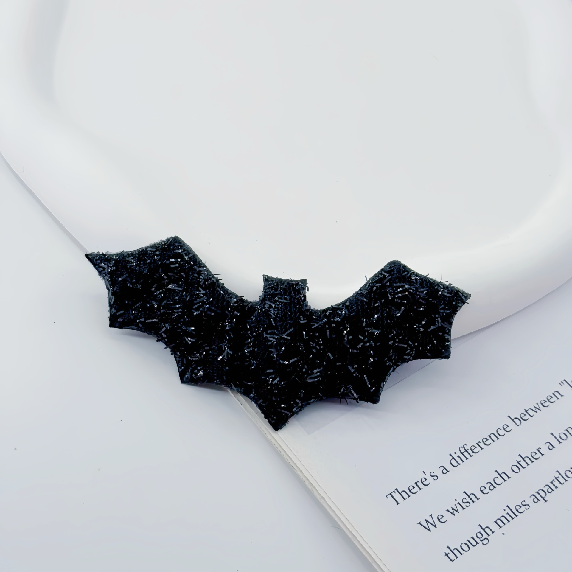 30Pcs/Lot 10*4.3CM Halloween Devil Bat Patch Applique Festival Decoration Headwear Hair Clip Clothing Hat Decoration Accessories