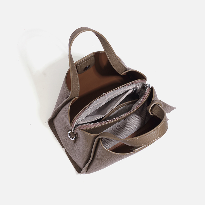 free shipping designer bag New high-quality bucket bag casual grocery shopping vintage handbag for women black white red