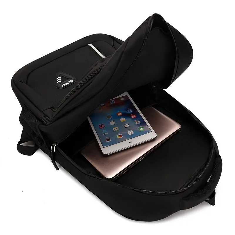 Minimalist Large Capacity Backpacks Mens Waterproof Oxford Commute School Backpack Business Casual Multiple Pockets Travel Bag S250728