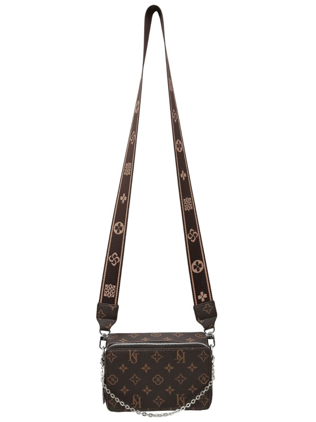 Men's crossbody bag senior sense new leather old single shoulder bag tide brand bag female chain small body bag 2025