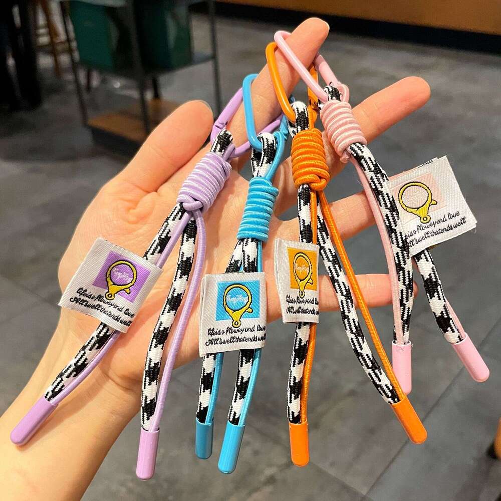 Miu Style Phone Lanyard Dopamine Colorful Rope Wrist Keychain Bag Pendant Small Accessories