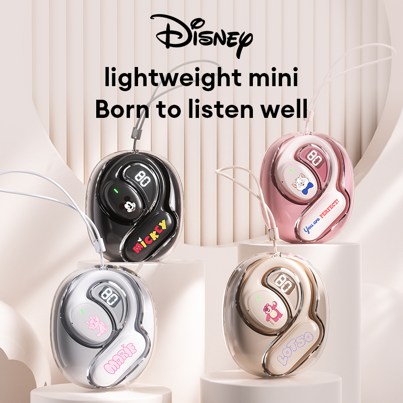 Disney C36 OWS Earhook Bluetooth Headphones High Fidelity Music Earphones Ergonomic Design Gaming Earbuds Winnie the Pooh & Mickey Mouse New