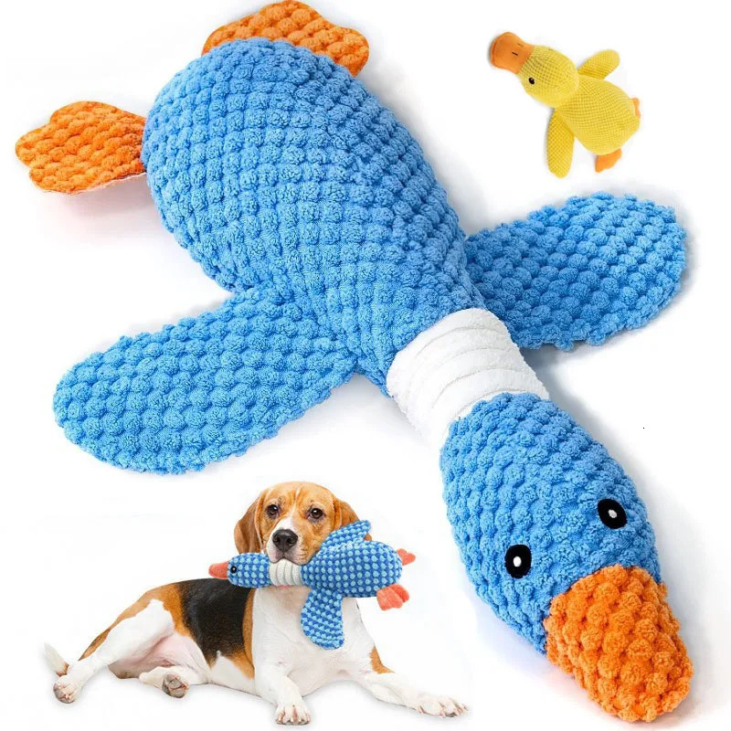 Indestructible Cat Dog Toys for Aggressive Chewers Cats Dogs Chew Squeak Toy Interactive Plush Doll Pet Products 250729