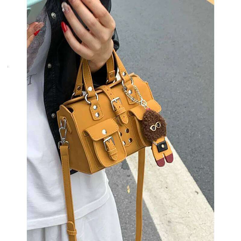 New Retro Women Tote Vintage Minimalist Square Purse Niche High-end Crossbody Shoulder Bag