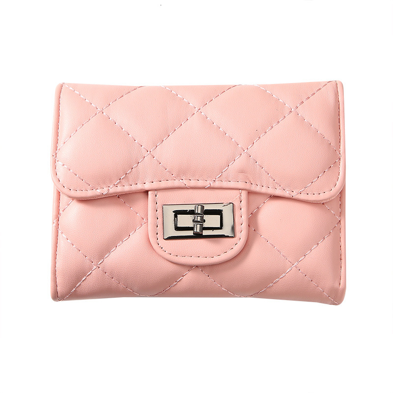 Designer Bag Wallet Quilted Wallet Women's Short Clutch New Korean Version Versatile Luxury Bag Large Capacity Coin Card Holder Free Shipping