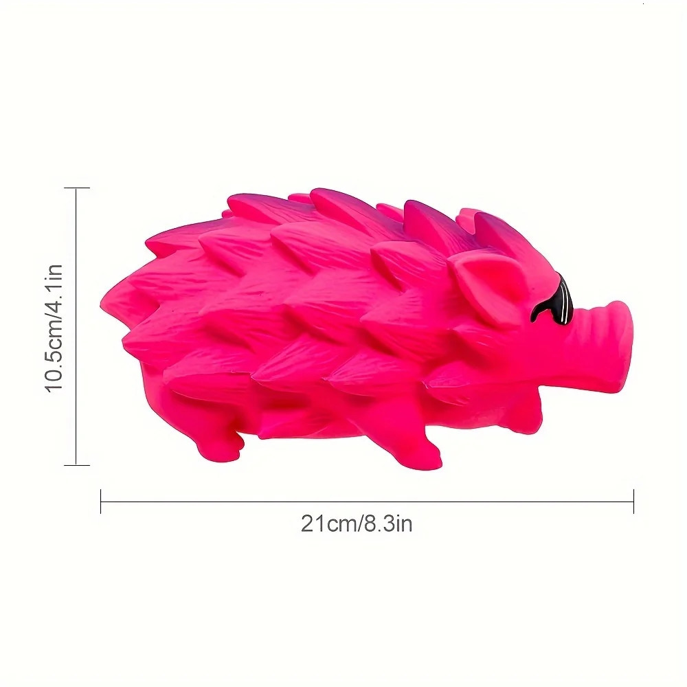 A Large Hedgehog Latex Squeak Dog Bite Toy Durable Rubber Teeth Grinding for Medium to Dogs No Battery Required 250729