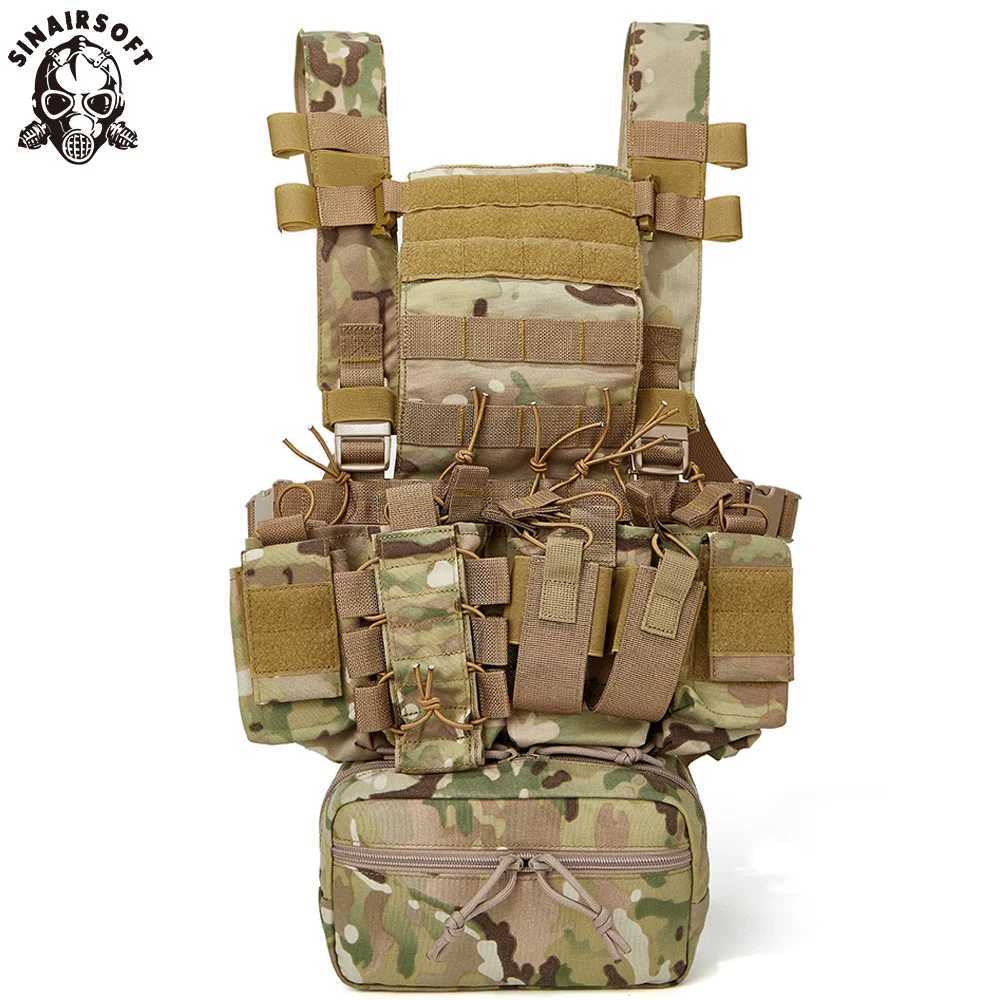 Tactical Chest Vest MOLLE Lightweight Quick Release for Hunting Paintball Airsoft Modular Plate Carrier War Game Gear 600D Nylon Z250728