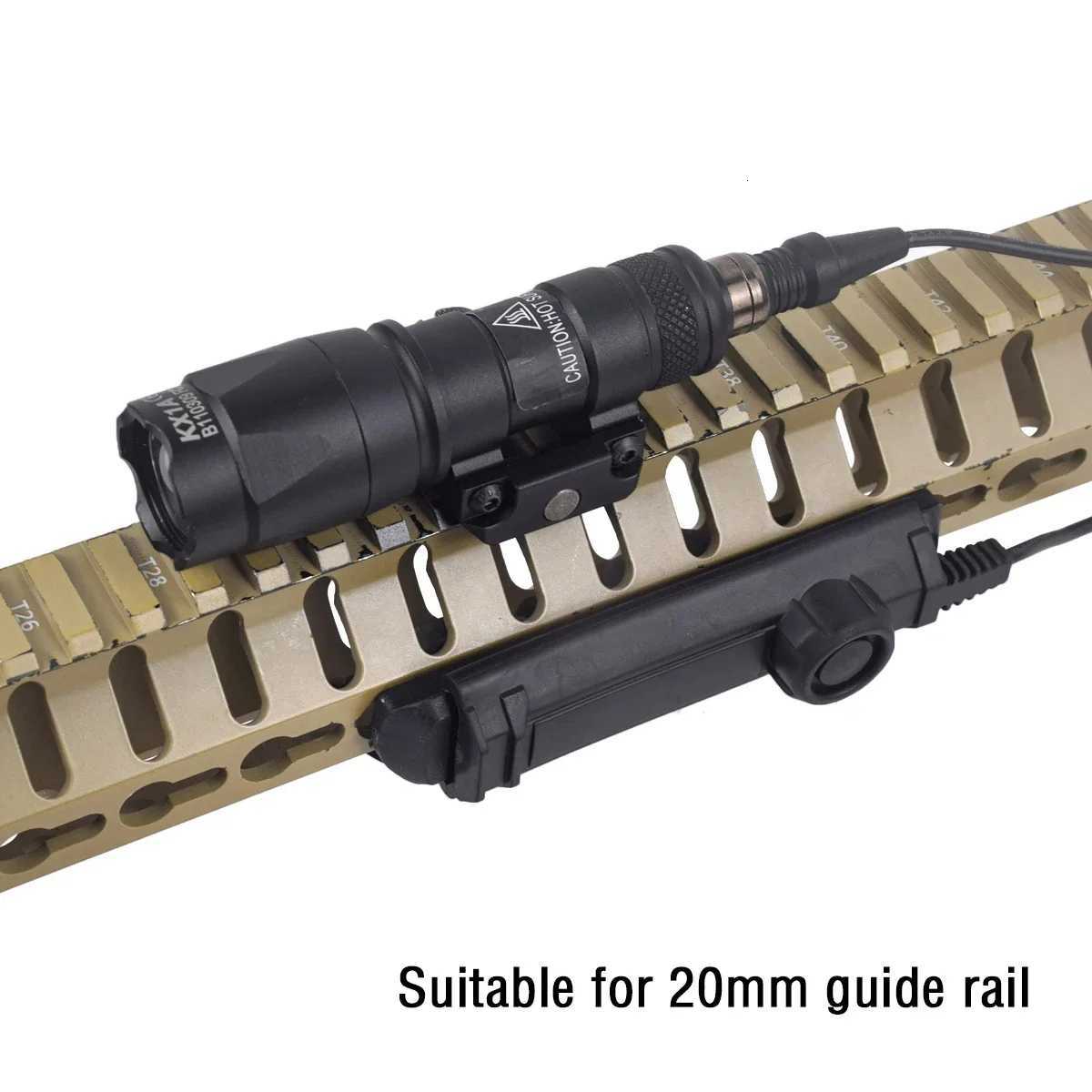 Tactical M300 M300B M300C Airsoft Powerful Flashlight Tactical Torch Scout Rifle Weapon Gun Light Dual Function Switch XJ250728