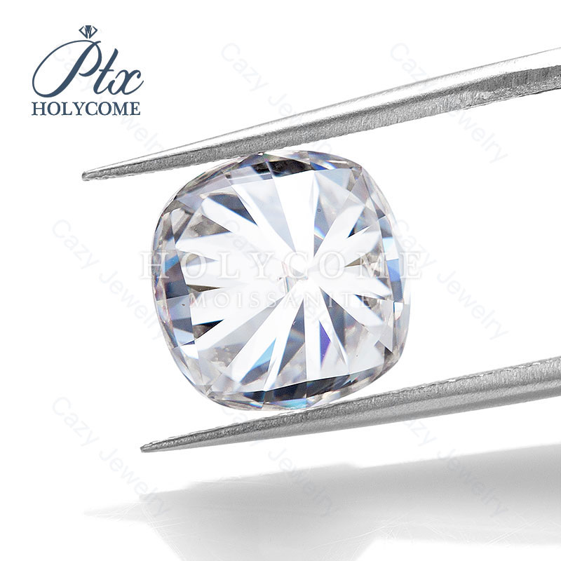 Wholesale DF GH White Cushion Shape Moissanite Loose Gems Stone Diamond Cut for Jewelry Making Premium Quality Gemstone with GRA Certificate