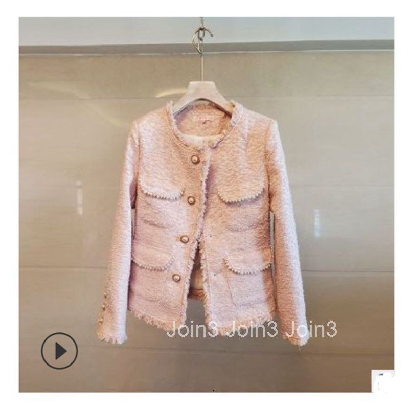 Autumn New Fashionable Thin Coarse Flower Woolen Fleece Tassel Small Fragrant Milk Coat Womens Short Hot List Good Store Recommendation