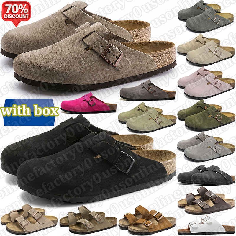 free shipping with box clogs men women designer slippers comfort sandals stylish slides outdoor trending Unisex sandal Two-Strap shoes Taupe black tan