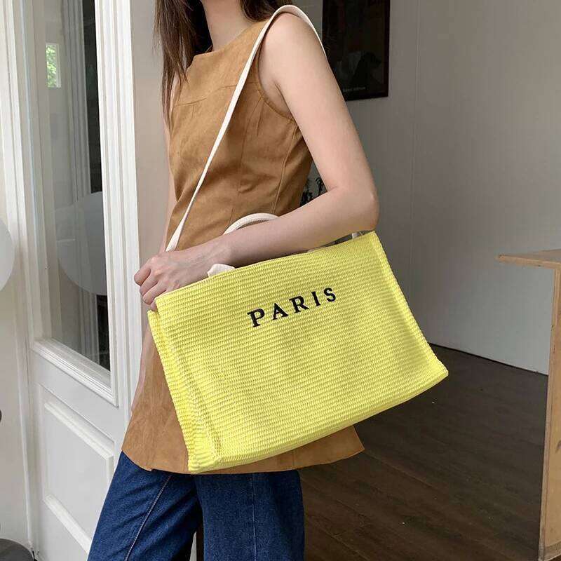 Women's Bags Designer Women's Bags Designer Bohemian Beach Staw Tote Bags Fo Women Designe Handbags Puses New In Papyus Weaving Lettes Top H