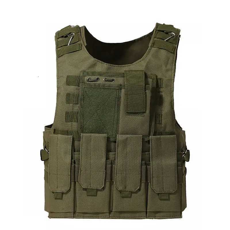 Security Tactical Vest CS Game Airsoft Assault Molle Vest Equipment Outdoor Clothing Hunting Camouflage Vest Combat Waistcoat Z250728
