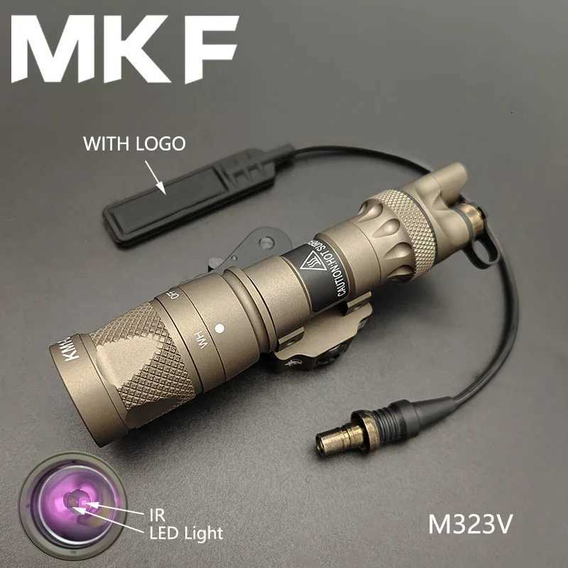 Tacti SF M323V M622V Weapon Light White LED+IR Fill Light Outdoor Hunting Flashlight With QD Quick Release Mount Remote Switch XJ250728