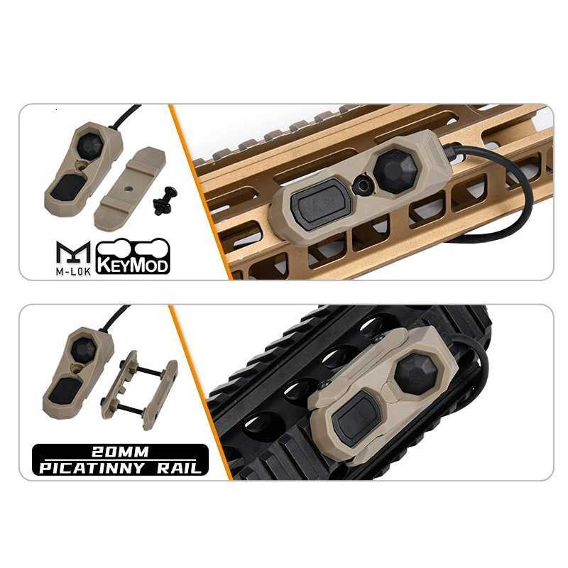 M300 M600 Flashlight With AXON Dual Function Remote Pressure Switch Fits 20mm Rail Hunting Tactical Airsoft Light MLOKXJ250728