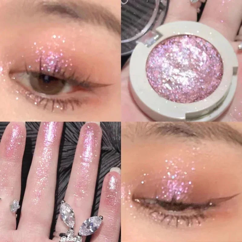 Monochrome Glitter Eyeshadow Palette Potato Texture Pearlescent Diamond Highlighter Brighten Shiny Eyes Korean Makeup Cosmetics 250726