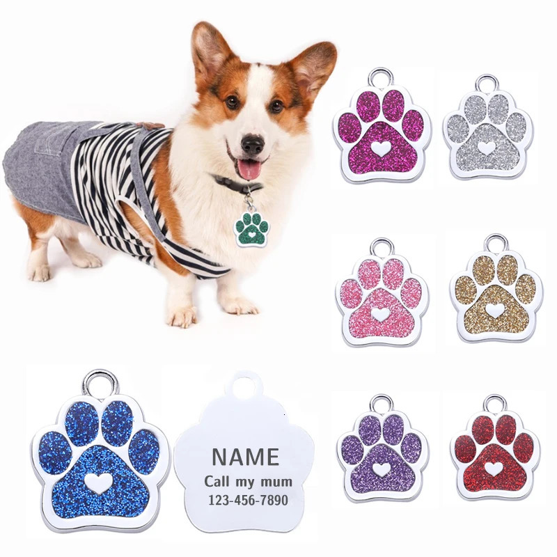Custom Pet Dog Tag Personalized Cat and Dog Keychain Anti-Lost Pet ID Tag Pendant Pet Supplies Wholesale 250729