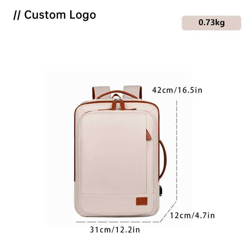 Mycobags Unisex Waterproof Oxford USB Laptop Backpack for College Students 17 Inch Travel Computer Bag with Charging Port Ant S250728