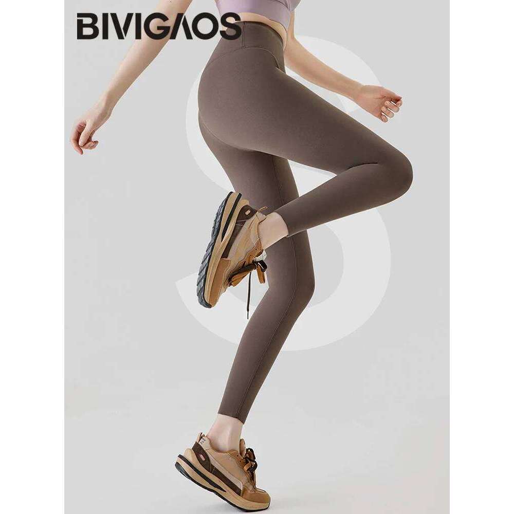 BIVIGAOS Autumn New Rabbit Veet Shark Women High Waist Thin Fleece Warm Leggings Winter Seamless Sport Casual Legging