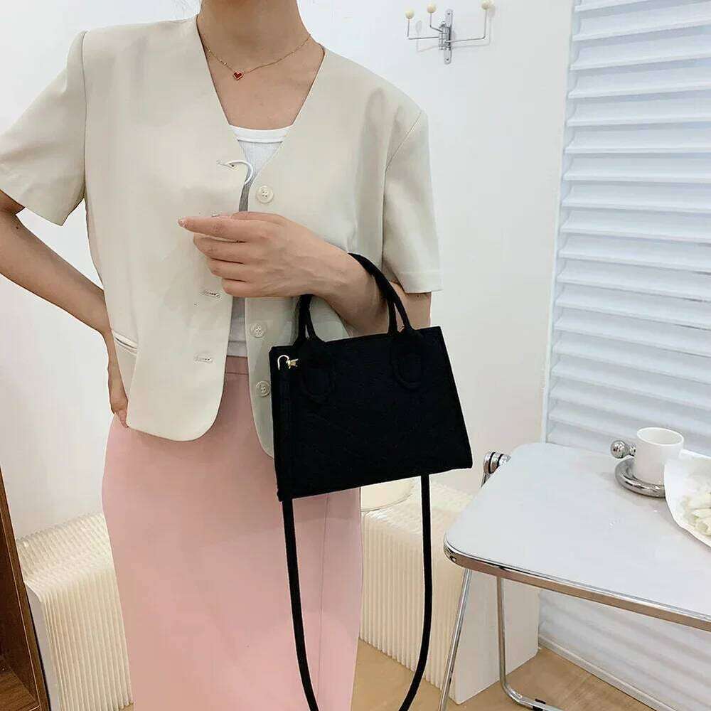 Women's Bags Designer Women's Bags Designer Solid Color Felt Shoulder Designer Handbag Casual Crossbody Bags For Women New Zipper Messenger 