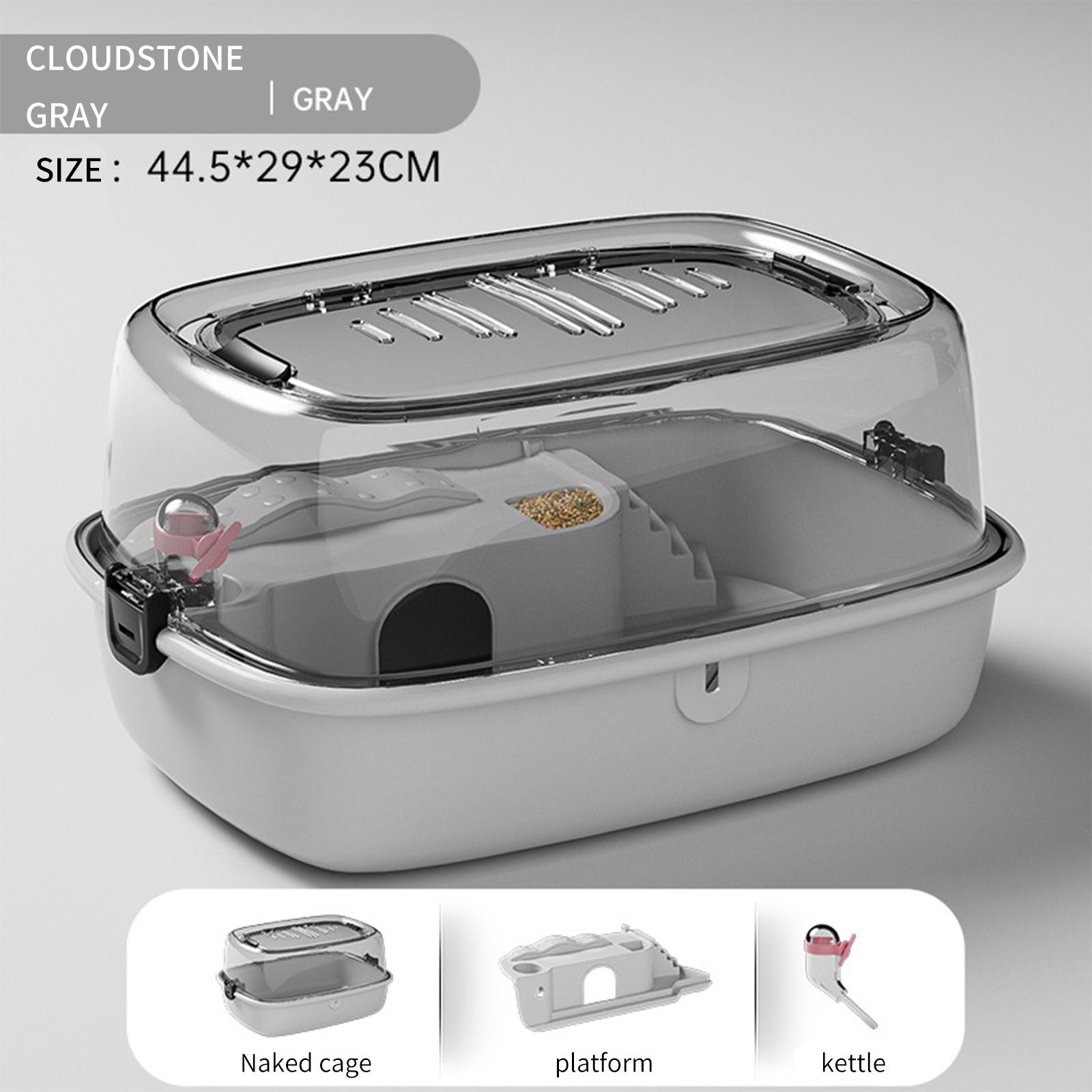 Hamster Cage Golden Bear Cage Large Space Acrylic Hamster Avoidance House Hamster Special Cage Pet Supplies