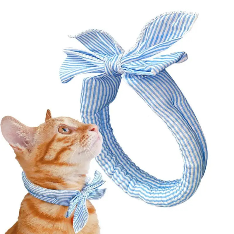 Pet Cooling Ice Scarf Cool Breathable Towel Heatstroke Dogs Cats Collar Cat Adjustable Bibpet Supplies 250729
