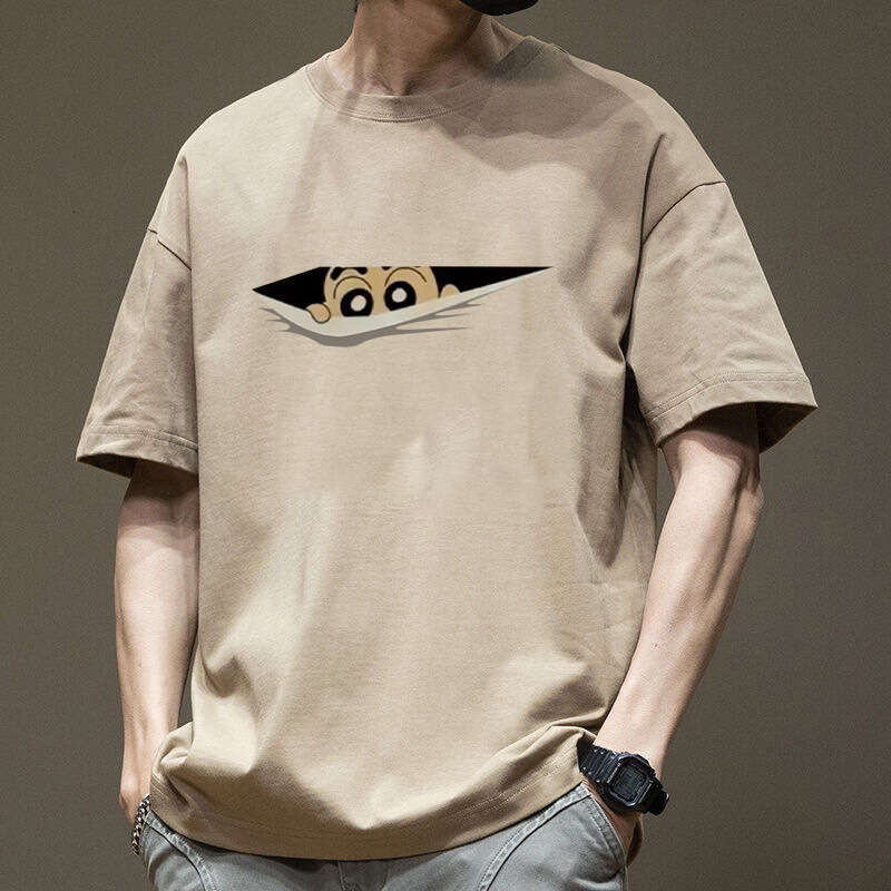 Designer T Shirt Men's Summer Cotton T-Shirt Short Sleeve Trendy Brand Printed Round Neck Loose Fit Tee 2024 New Base Shirt Graphic Tee Tracksuit