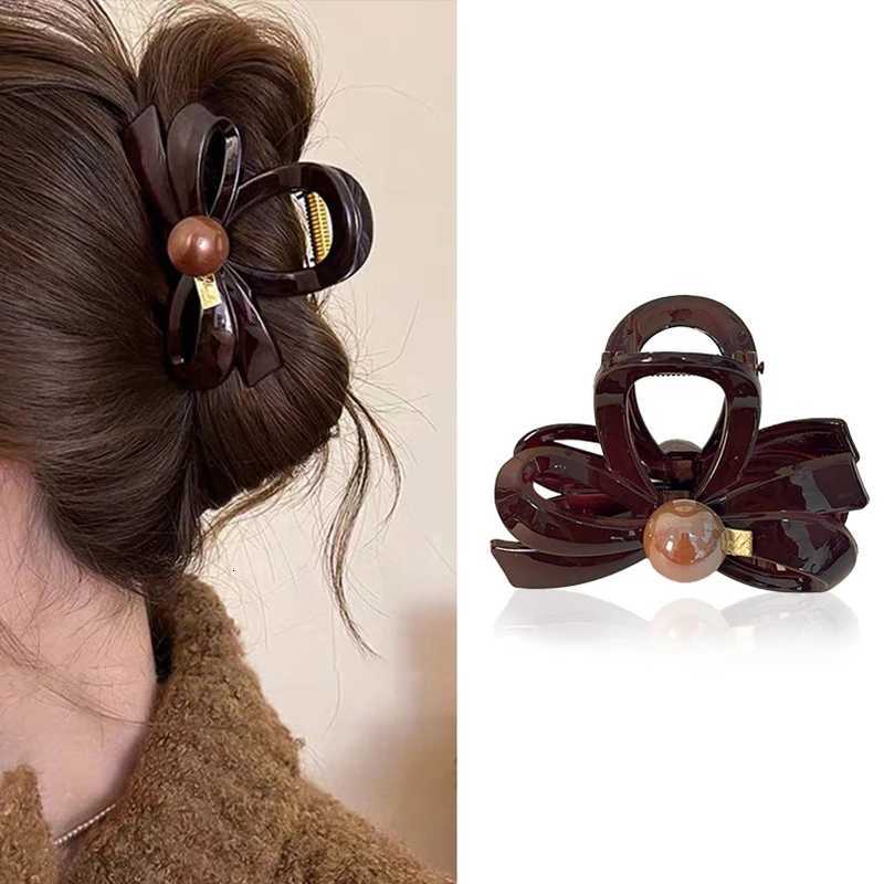 Elegant Bow Geometric Plastic Hair Claw for Women Girls Sweet Hair Ornament Hairpin Hair Clip Claw Clip Fashion Hair Accessories Z250729