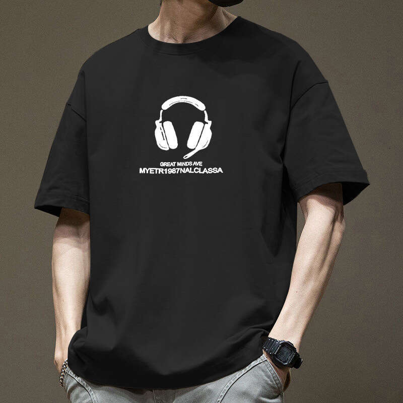 Designer T Shirt Pure Cotton Short Sleeve T-Shirt For Men 2025 Summer INS Trendy Brand Casual Versatile Hong Kong Style Loose Half Sleeve Tee Top Grap