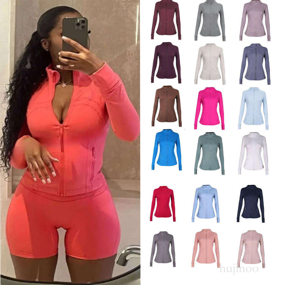 Yoga Womens Jackets 2025 Womens Defined Luluunes lemonies Jackets Quick Dry Top Luluunes lemonie leggings Sweatshirt Hot Sale Luluunes lemonies Jackets set