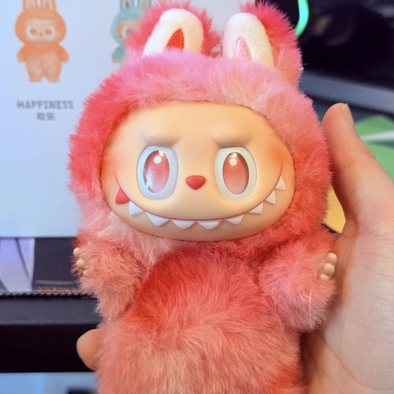 Labubu V1 V2 V3 Doll Vinyl Face Series Blind Box Labu Heartbeat Macaron Plush Pendant Toy Birthday present