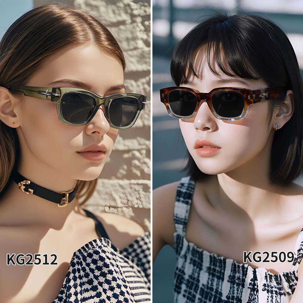 DHcollections New TR90 Polarized Sunglasses - UV400 Protection, Fashion Square Frame, Lightweight & Durable for Driving/Outdoor/Sports