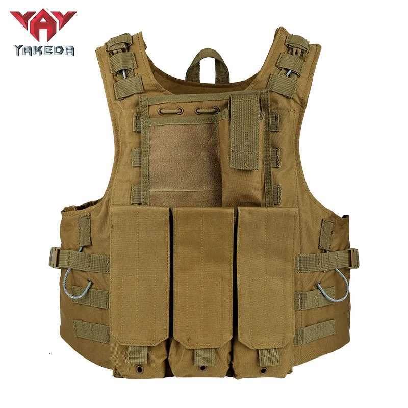 YAKEDA Tactical Vest Multifunctional Outdoor Tactical Amphibious Vest Tactical Vest CS Camouflage Equipment For Training Vest Z250728