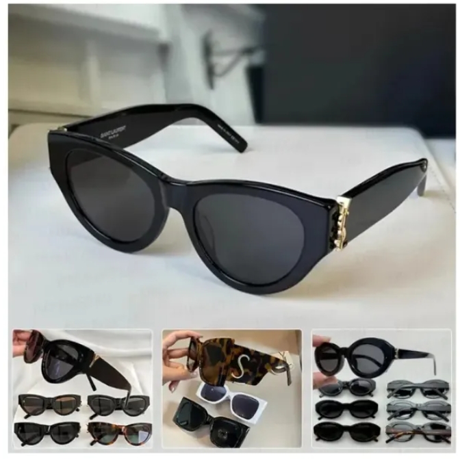 Syl Laurent sunglasses black and gold letters fashion glasses retro women's sunglasses classic men's sunglasses M119 Designer sunglasses