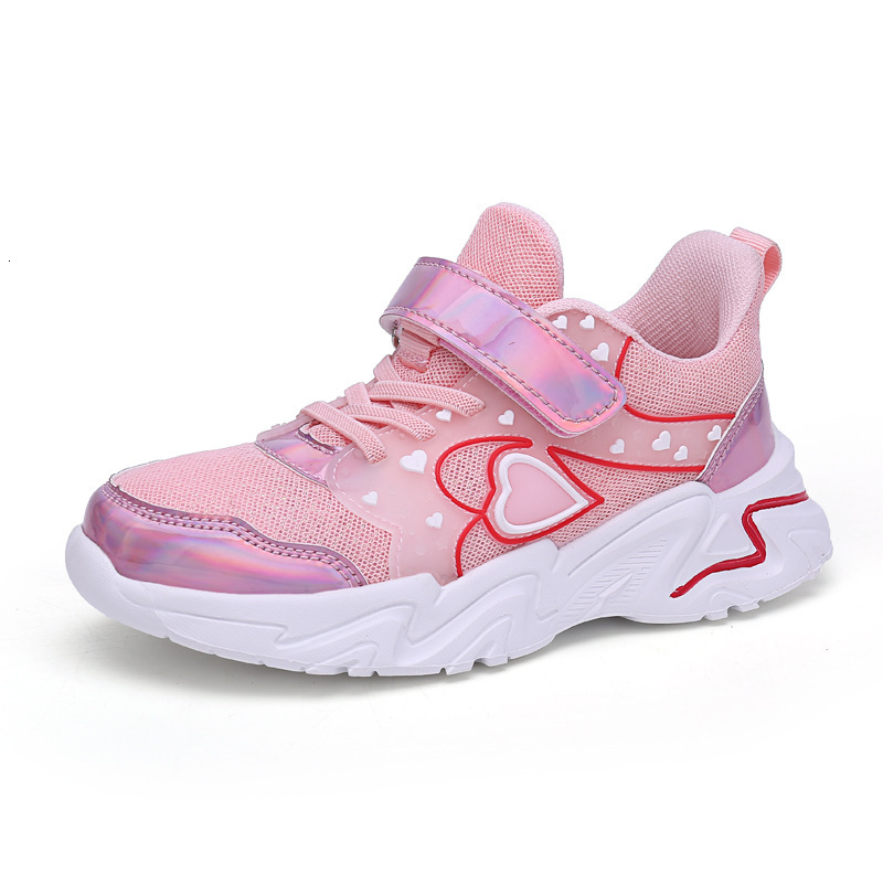 Cartoon Sneakers Children's Spring and Autumn Double Mesh Casual Little Girls' Breathable Lightweight Running Shoes