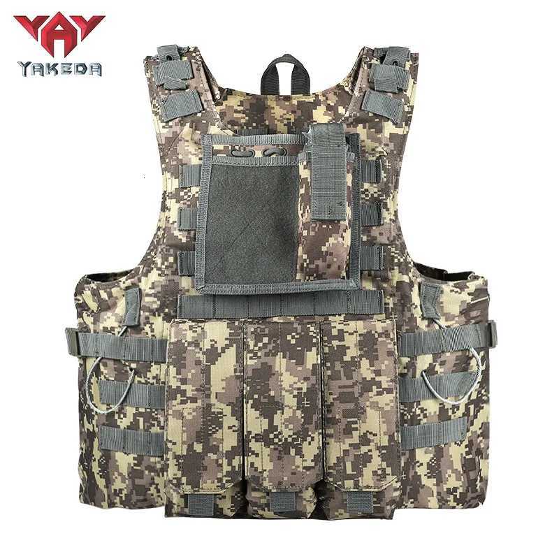 YAKEDA Tactical Vest Multifunctional Outdoor Tactical Amphibious Vest Tactical Vest CS Camouflage Equipment For Training Vest Z250728