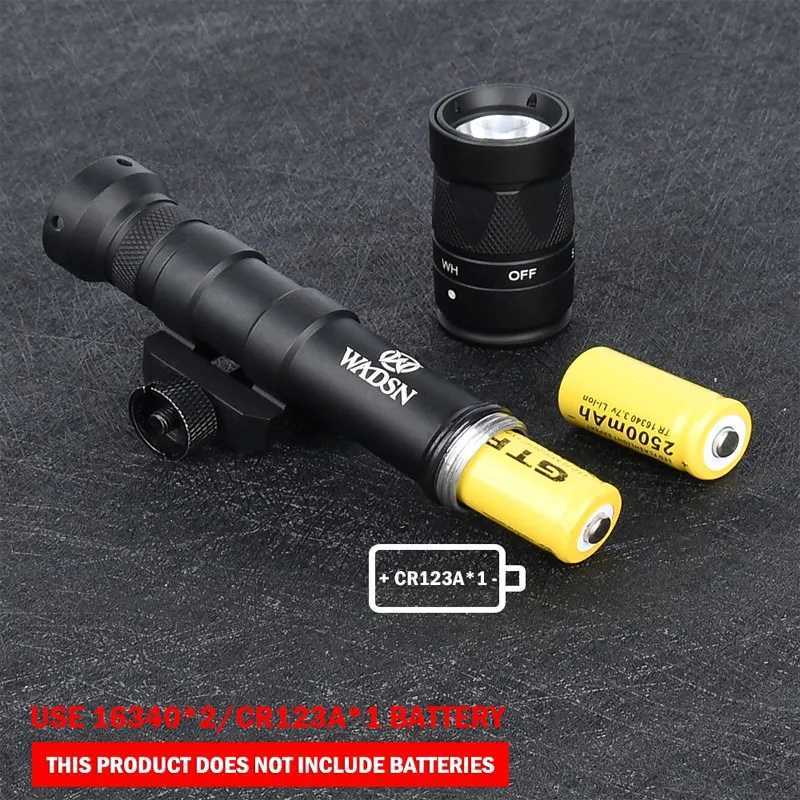 WADSN M600 M300 M600W M300W Tactical Strobe Flashlight Scout Light LED Hunting Rifle Weapon Accessories Fits 20mm Picatinny RailXJ250728