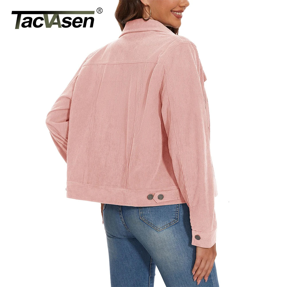 100% Cotton Corduroy Cargo Jackets Autumn Warm Button Down Casual Outwear Pockets Lightweight Outdoor Streetwear Fashion 250729