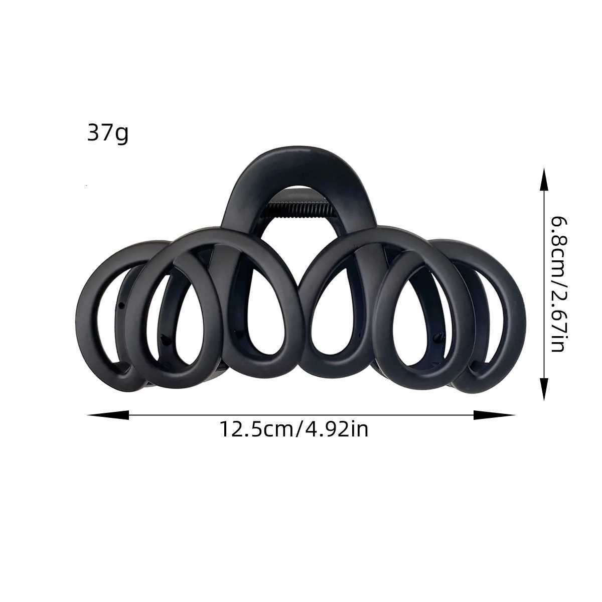 Frosted Hollow Hair Claw Bow Hair Clip Crab Elegant Hairpin Women Barrette Solid Headband Simple Korean Fashion Hair Accessories Z250729