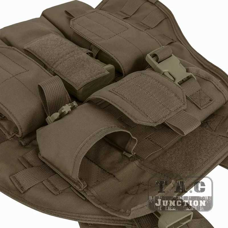 Emerson SPC Plate Carrier Style High Speed Vest w/ Triple M4 M16 Magazine Pouch Emersongear Tactical Compact Vest Coyote Brown Z250728