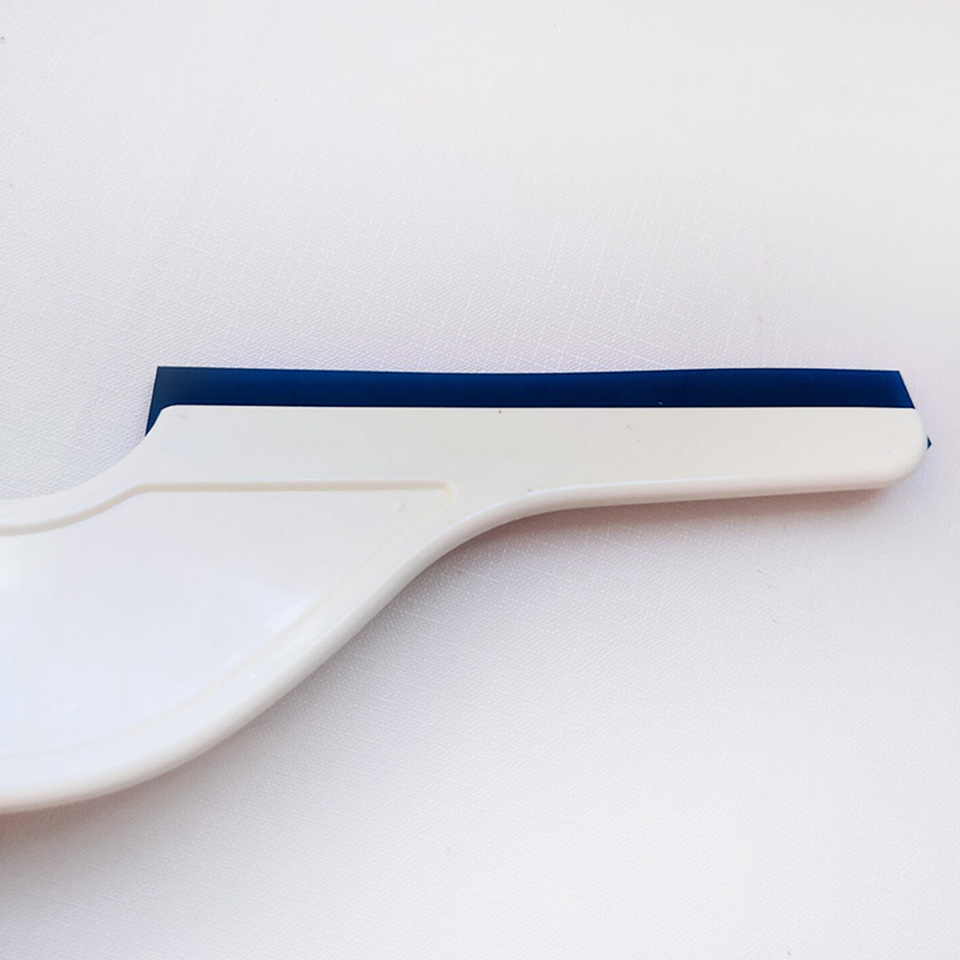 Blue Tapered Squeegee for PPF Installation, Non Scratch Soft Nylon Scraper for Clear Bra & Vinyl Wrap, Professional Automotive Bubble Removal Tool MO-