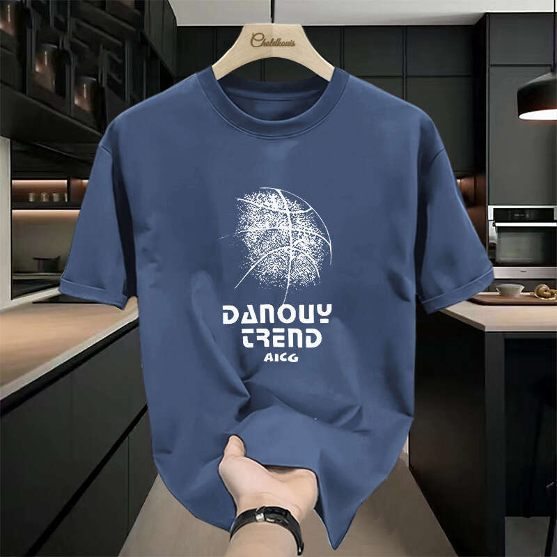 Designer T Shirt Men's Heavyweight T-Shirt, Men's Pure Cotton Short Sleeve, Men's Summer American Style T-Shirt, 2024 New Large Size Me