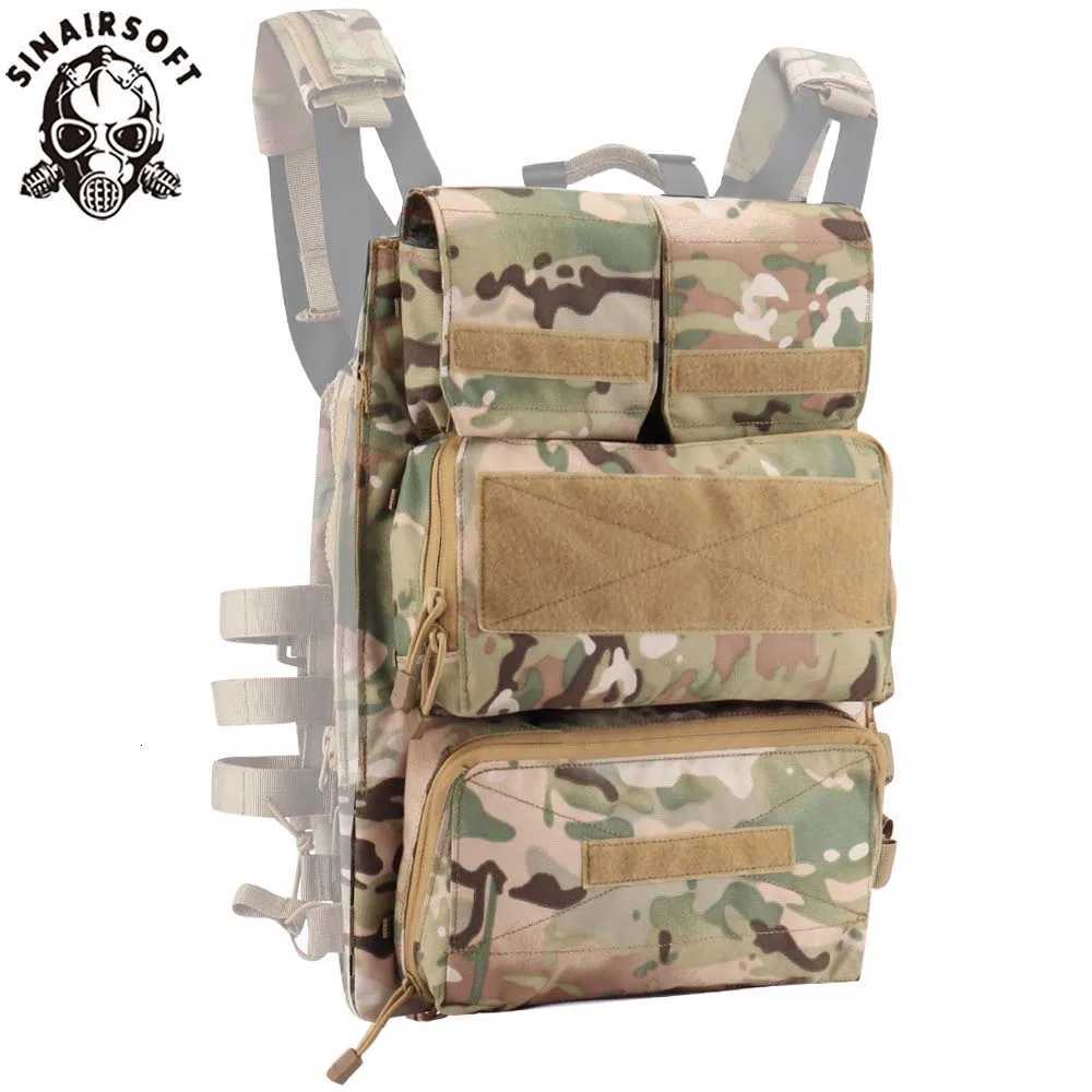 SINAIRSOFT Tactical Pouch Zip-on 2.0 Panel Platform For JPC CPC AVS Vest Vertical And Horizontal GP Magazine Expandable Pocekts Z250728
